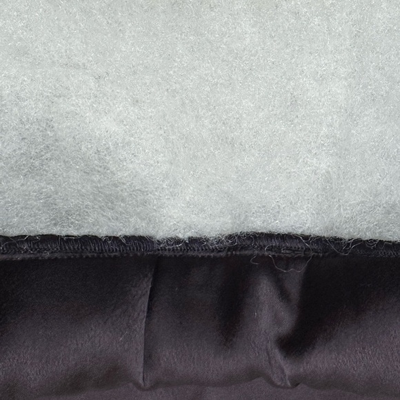 TOPSHOP Quilted Winter Miniskirt Black Satin Floral Design Side Zipper Lined - Picture 5 of 10